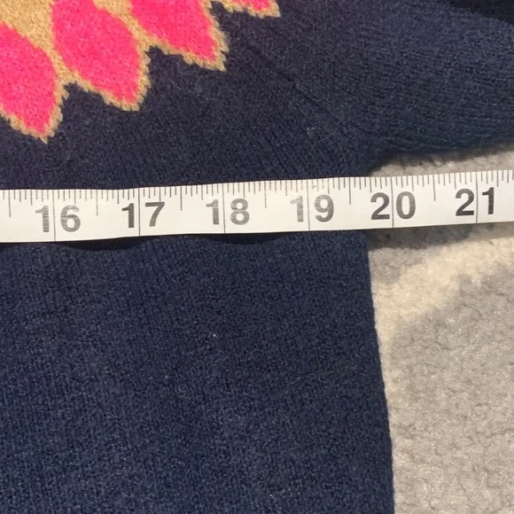 060- CeCe Elegant Black Sweater with Pink and Gold Accents - Picture 2 of 2